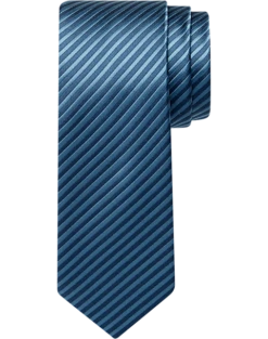 Egara Skinny Tie, White Stripe
