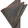 Joseph Abboud Pocket Square, Taupe Check