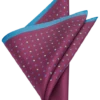 Joseph Abboud Pocket Square, Navy & Burgundy Dot