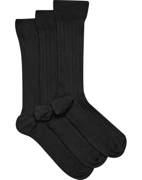 Jos. A. Bank Socks 3-Pack, Black 1 Jos. A. Bank Socks 3-Pack, Black