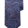Joseph Abboud Narrow Tie, Navy Paisley