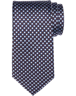 Pronto Uomo Narrow Silk Tie, Brown Diamonds