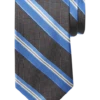 Pronto Uomo Narrow Tie, Charcoal Stripe