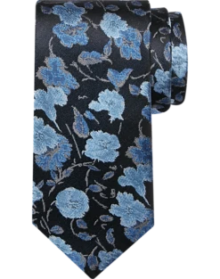 Awearness Kenneth Cole Skinny Tie, Blue Floral