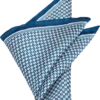 Pronto Uomo Pocket Square, Navy Check