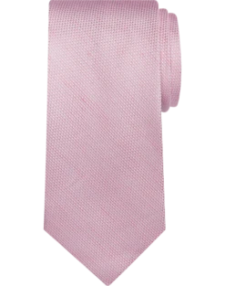 Pronto Uomo Narrow Silk & Linen Tie, Pink