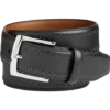 Johnston & Murphy Perforated Edge Belt, Black