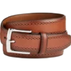 Johnston & Murphy Perforated Edge Belt, Cognac