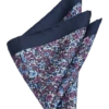 Joseph Abboud Pocket Square, Navy & Purple Floral