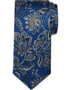 Pronto Uomo Narrow Tie, Navy Floral