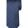 Egara Narrow Tie, Navy Stripe