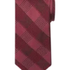Calvin Klein Narrow Tie, Red Tonal Plaid