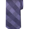 Calvin Klein Narrow Tie, Violet Tonal Plaid