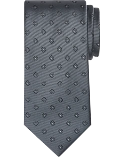 Calvin Klein Narrow Tie, Chrome Square Dot