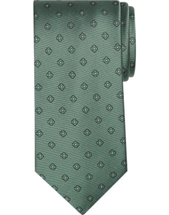 Calvin Klein Narrow Tie, Sage Square Dot