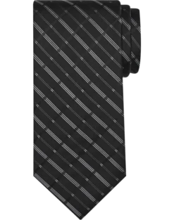 Calvin Klein Narrow Tie, Black Plaid
