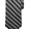 Calvin Klein Narrow Tie, Black & Gray Stripe