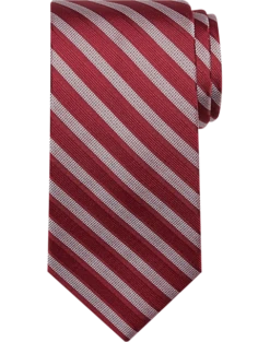 Calvin Klein Narrow Tie, Garnet Stripe