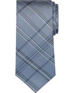 Calvin Klein Narrow Tie, Indigo Plaid