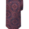 Awearness Kenneth Cole Narrow Tie, Rust Filigree Medallion