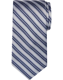Awearness Kenneth Cole Narrow Tie, Silver Stripe