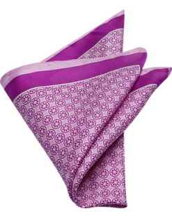 Pronto Uomo Pocket Square, Lavender Square And Dot