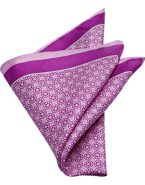Pronto Uomo Pocket Square, Lavender Square And Dot 1 Pronto Uomo Pocket Square, Lavender Square And Dot