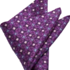 Pronto Uomo Pocket Square, Plum Medallion