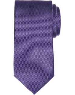 Pronto Uomo Narrow Tie, Purple Geo
