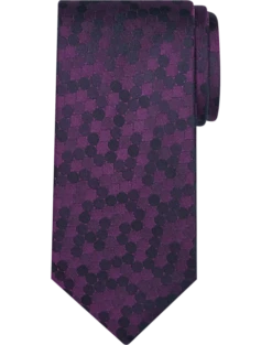 Pronto Uomo Narrow Tie, Plum Dot