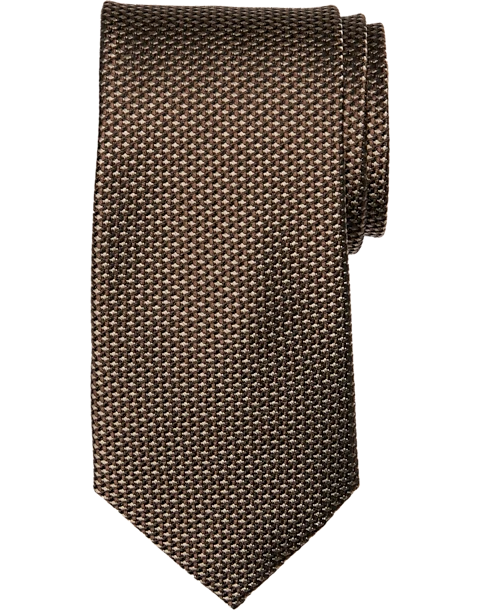 Joseph Abboud Narrow Tie, Taupe Basketweave 1 Joseph Abboud Narrow Tie, Taupe Basketweave