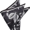 Joseph Abboud Pocket Square, Black Tropical