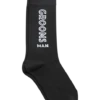 Egara Mid-Calf Grooms Man Socks, Black