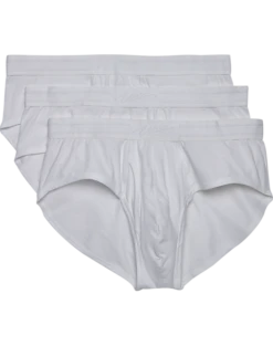 Egara Slim Fit Briefs, 3-Pack, White
