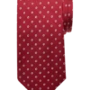 Michael Strahan Narrow Tie, Red Stylized Dot