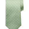 Michael Strahan Narrow Tie, Light Green Stylized Dot