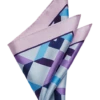 Pronto Uomo Pocket Square, Purple Crisscross