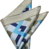 Pronto Uomo Pocket Square, Tan Crisscross