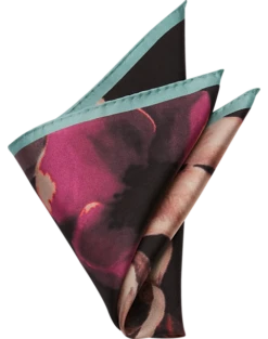 Joseph Abboud Pocket Square, Black Contemporary Pattern