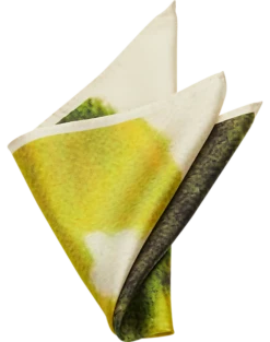 Joseph Abboud Pocket Square, Green Abstract