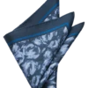 Joseph Abboud Pocket Square, Navy Abstract Swirls