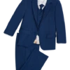 Peanut Butter Collection Slim Fit Toddlers Tuxedo, Cobalt Blue